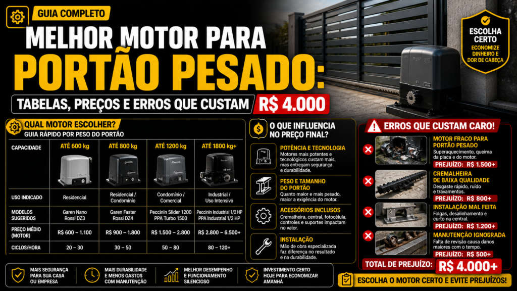 Melhor motor para portão pesado Melhor motor para portao pesado Melhor motor para portão pesado